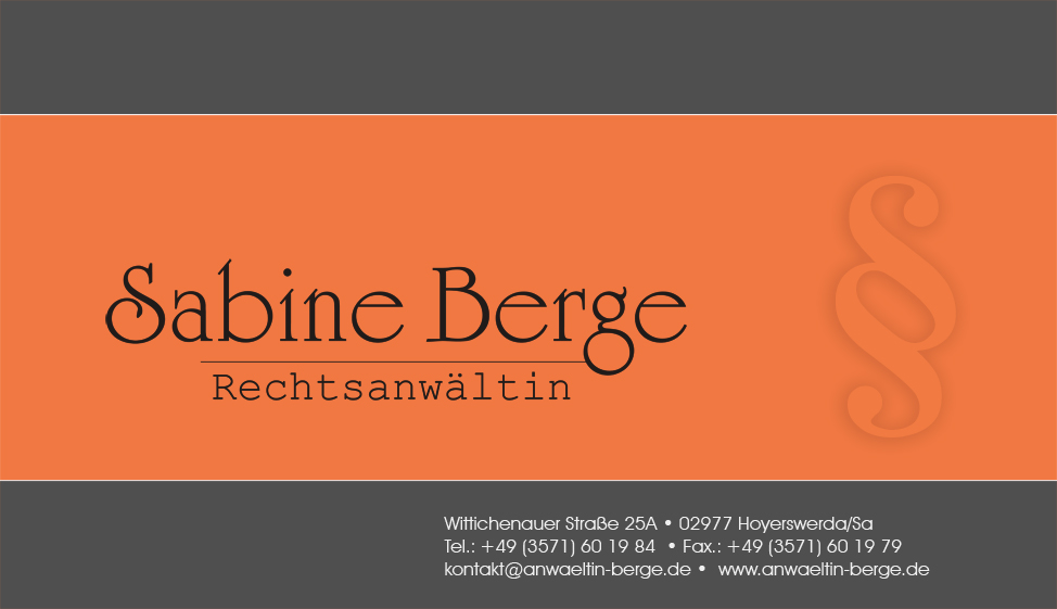 Visitenkarte Sabine Berge